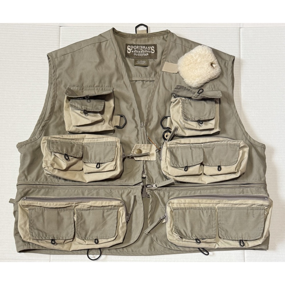 SPORTSMANS WAREHOUSE - Men's Multi-pocket Fishing Vest - Size Large‎